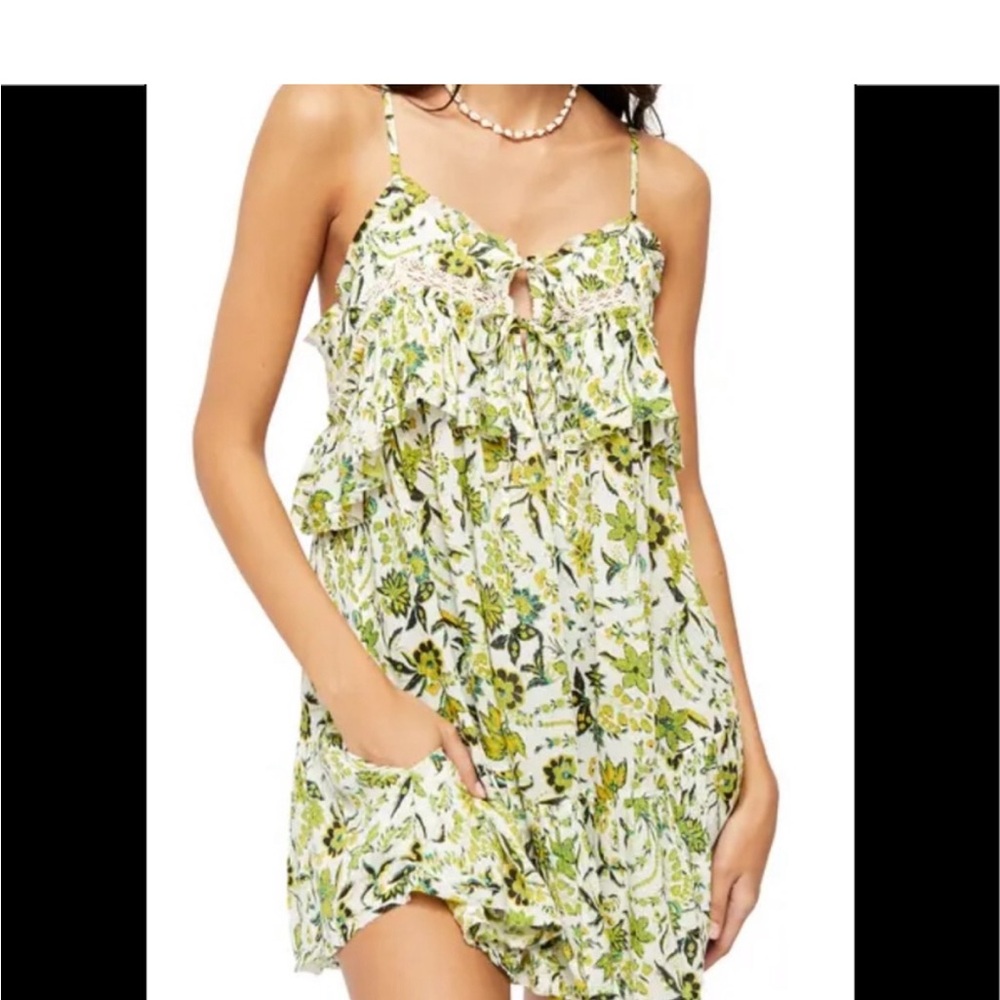 Free People Ruffle Mini Dress - Picture 2 of 7